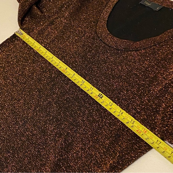 THML Anthologies Blouse Metallic Size Medium Festival Shimmer Party Glam Concert - Picture 9 of 10